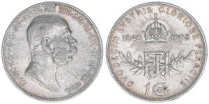 Franz Joseph I. 1848-1916 1 Krone, 1908. zum ... 