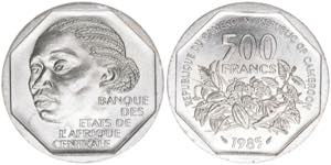 Republik seit 1984 Kamerun. 500 Francs, ... 