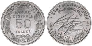 Staat Kamerun 1960-1961 Kamerun. 50 Francs, ... 