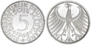 Bundesrepublik Deutschland. 5 Deutsche Mark, ... 