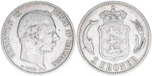 Christian IX. 1863-1906 Schweden. 2 Kroner, ... 