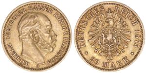 Wilhelm I. 1861-1888 Preussen. 20 Mark, 1875 ... 