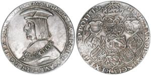 Maximilian I. 1490-1519 Guldiner, 1518. ... 