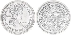Maximilian I. 1490-1519 Medaille, 2012. Ag ... 