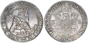 Ferdinand I. 1522-1558-1564 Taler, 1554 KB. ... 