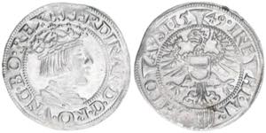 Ferdinand I. 1522-1558-1564 Groschen, 1549. ... 