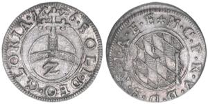 Maximilian I. 1598-1623 Bayern. 1/2 Batzen, ... 