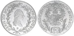 Joseph II. 1780-1790 20 Kreuzer, 1787 B. ... 