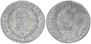 Franz (II.) I.1792-1835 20 Kreuzer, 1805 B. ... 