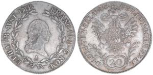 Franz (II.) I.1792-1835 20 Kreuzer, 1806 A. ... 