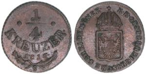 Franz (II.) I.1792-1835 1/4 Kreuzer, 1816 S. ... 