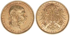 Franz Joseph I. 1848-1916 20 Kronen, 1893. ... 