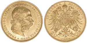 Franz Joseph I. 1848-1916 20 Kronen, 1898. ... 