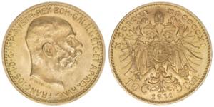 Franz Joseph I. 1848-1916 10 Kronen, 1911. ... 