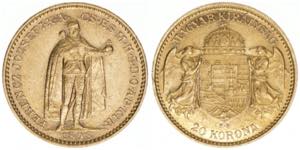 Franz Joseph I. 1848-1916 20 Corona, 1898 ... 
