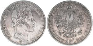 Franz Joseph I. 1848-1916 2 Gulden, 1859 B. ... 