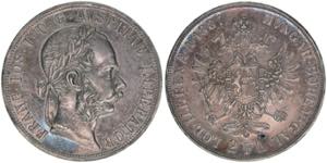 Franz Joseph I. 1848-1916 2 Gulden, 1887. ... 