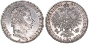 Franz Joseph I. 1848-1916 1 Gulden, 1858 A. ... 