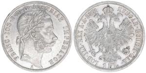 Franz Joseph I. 1848-1916 1 Gulden, 1871 A. ... 