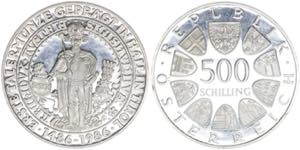500 Schilling Gedenkausgaben 1980-2001 500 ... 