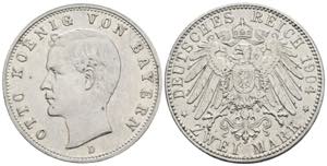 Otto 1886-1913 Bayern. 2 Mark, 1904 D. ... 