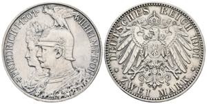 Wilhelm II. 1888-1918 Preussen. 2 Mark, 1901 ... 