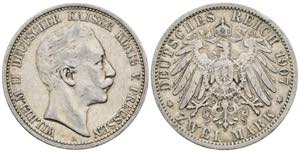 Wilhelm II. 1888-1918 Preussen. 2 Mark, 1907 ... 
