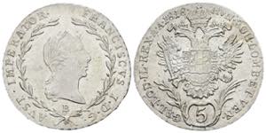 Franz II. (I.) 1792-1835 5 Kreuzer, 1818 B. ... 