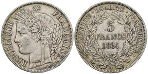 5 Francs, 1851 A Frankreich. 24,91g. Schön ... 