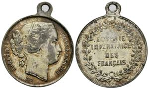 Eugenie Frankreich. Medaille, ohne Jahr. ... 