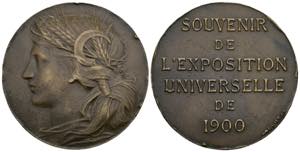 Exposition universelle Frankreich. Medaille, ... 