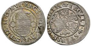 Maximilian I. 1/2 Batzen, 1515. Graz 1,89g ... 