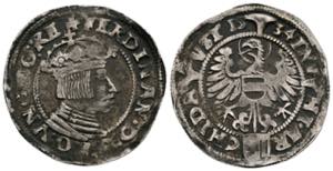 Ferdinand I. 1522-1558-1564 Groschen, 1534. ... 