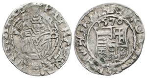 Maximilian II. 1564-1576 Denar, 1570 KB. ... 