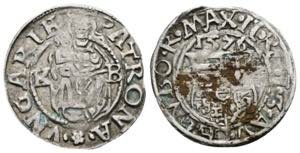 Maximilian II. 1564-1576 Denar, 1576 KB. ... 