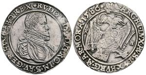 Rudolph II. 1576-1612 1/2 Taler, 1586 KB. ... 