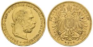 Franz Joseph I. 1848-1916 20 Kronen, 1894. ... 