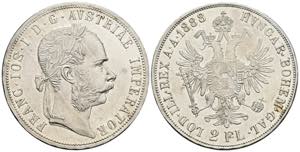 Franz Joseph I. 1848-1916 2 Gulden, 1888. ... 