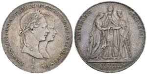 Franz Joseph I. 1848-1916 1 Gulden, 1854 A. ... 