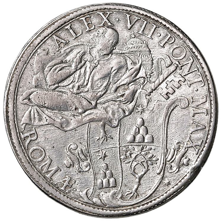 Alessandro VII (1655-1667) Piastra ... 