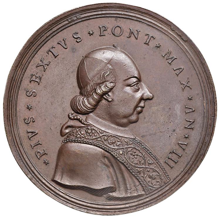 Pio VI (1775-1799) Medaglia Anno ... 