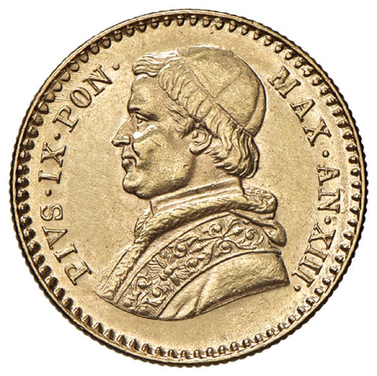 Pio IX (1846-1878) 2,50 Scudi 1858 ... 