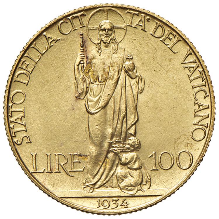 Pio XI (1922-1939) 100 Lire 1934 ... 