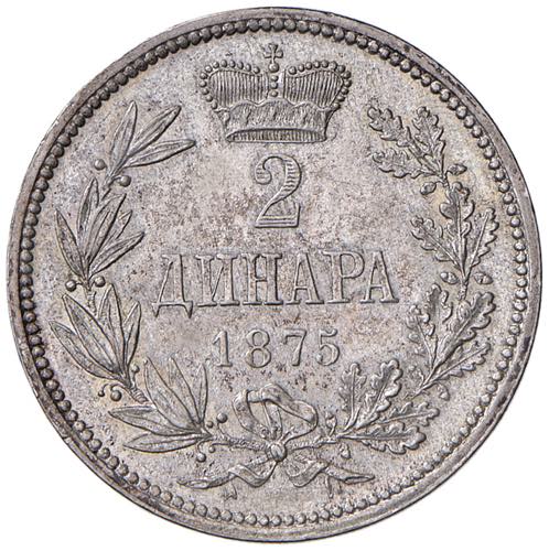 SERBIA Milan IV (1868-1889) 2 ... 