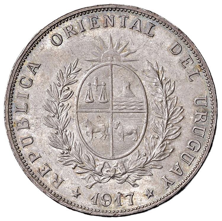 URUGUAY Peso 1917 - KM 23 AG (g ... 