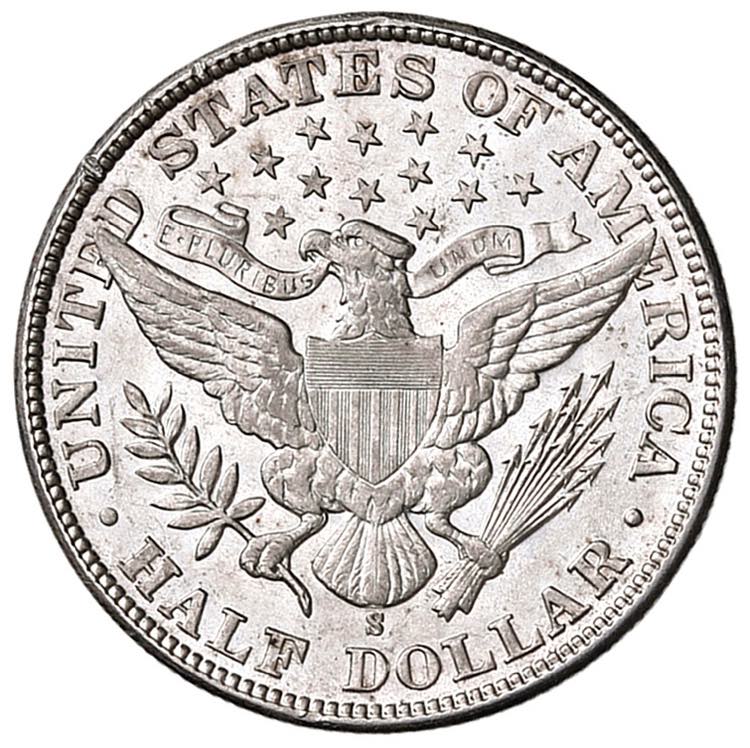 USA Mezzo Dollaro 1908 S Barber - ... 
