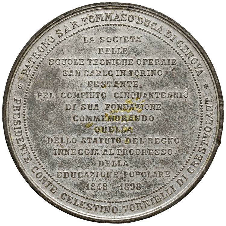 TORINO - Medaglia 1898 società ... 