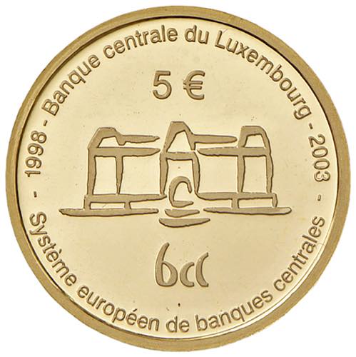 LUSSEMBURGO 5 Euro 2003 - AU (g ... 