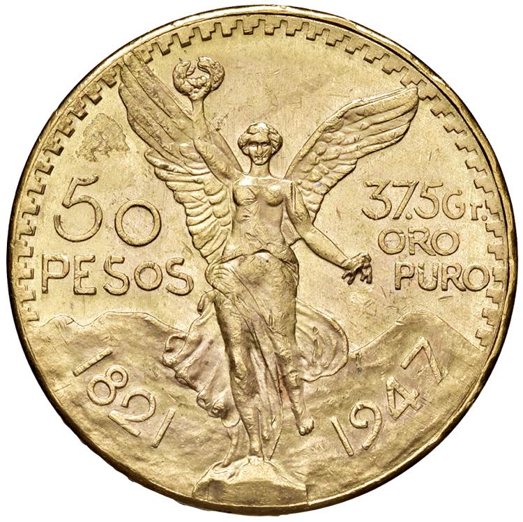 MESSICO 50 Pesos 1947 - AU (g ... 
