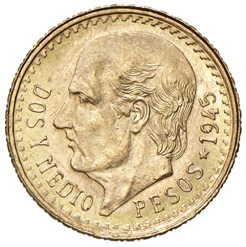 MESSICO 2,50 Pesos 1945 - AU (g ... 